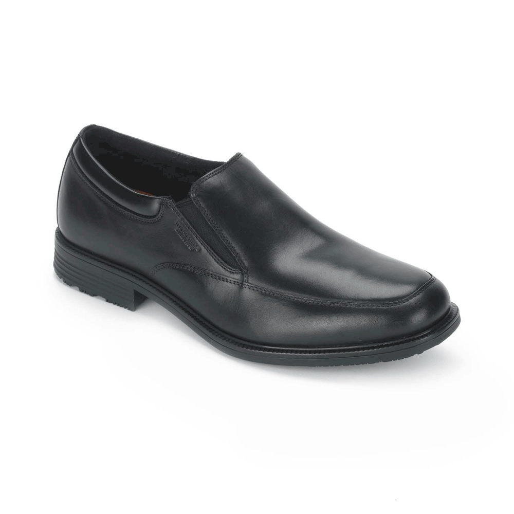 Rockport Mens Essential Details Waterproof - Slip-On Black - YQJ091746